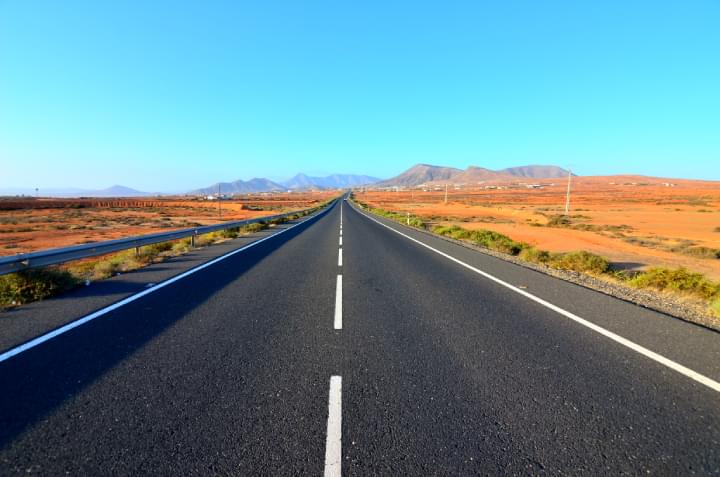 Straße auf Fuerteventura