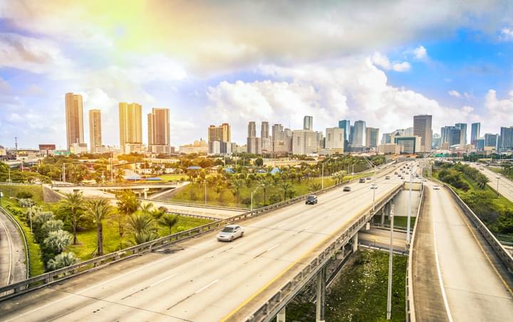 Skyline in Miami