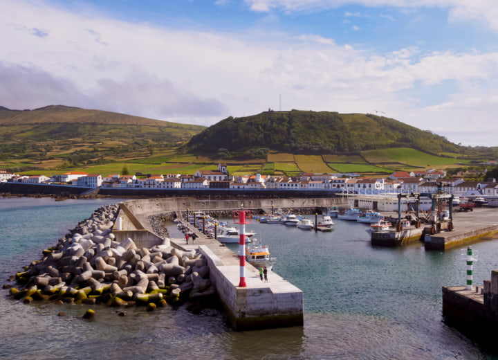 Hafen Santa Cruz da Graciosa