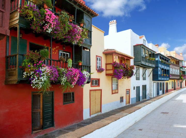 Holzbalkone in Santa Cruz de La Palma