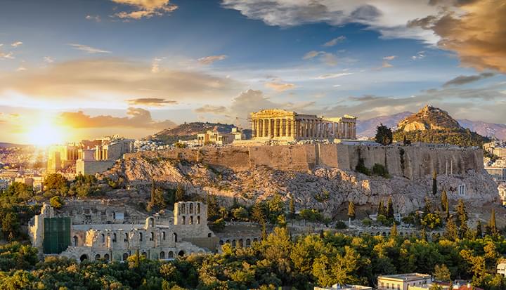 Blick auf die Akropolis, Athen