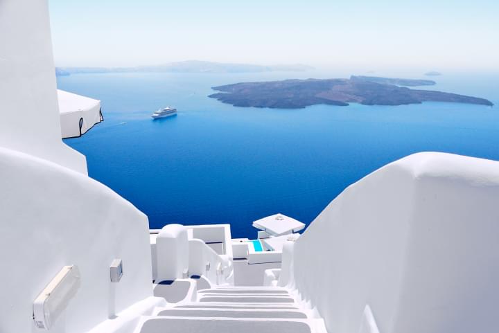 Ausblick auf das Meer in Mykonos