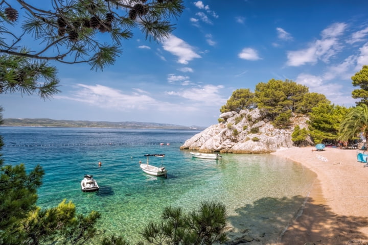 Strand in Makarska 