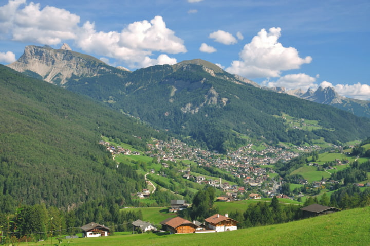 Ausblick über das Tal von St. Ulrich