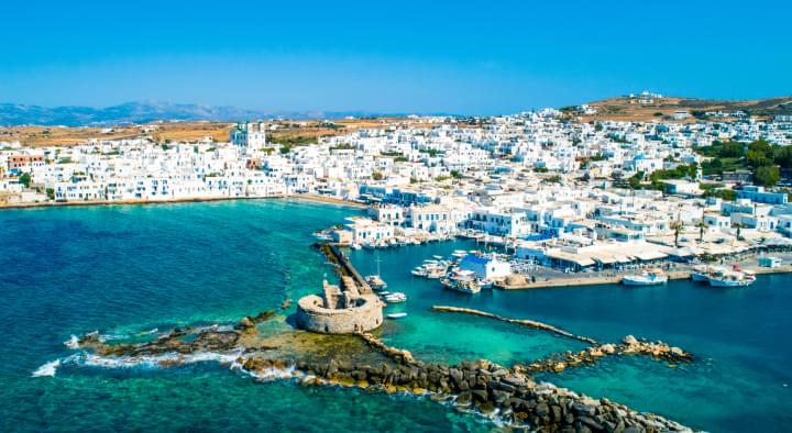 Blick auf Naoussa, Paros