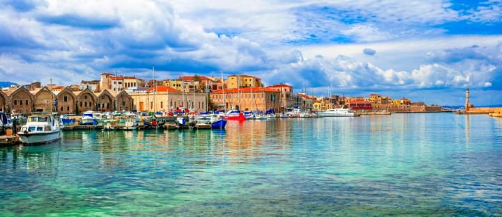 Blick auf Chania