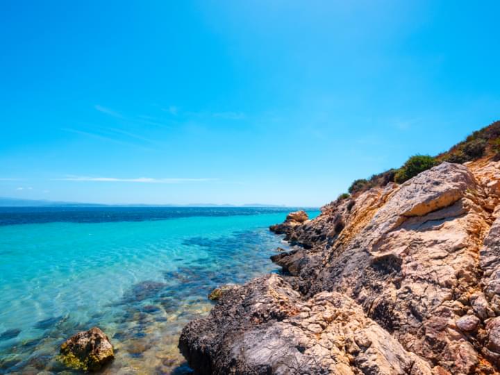 Die vorgelagerte Insel Sant'Antioco