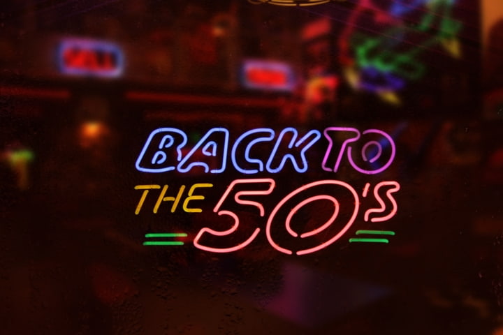 Retro Neon Schild