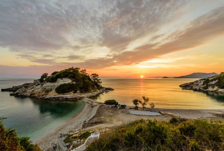 Sonnenuntergang auf Samos