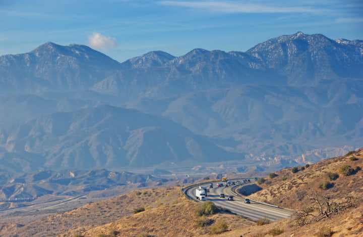 Bergpanorama am Cajon Pass