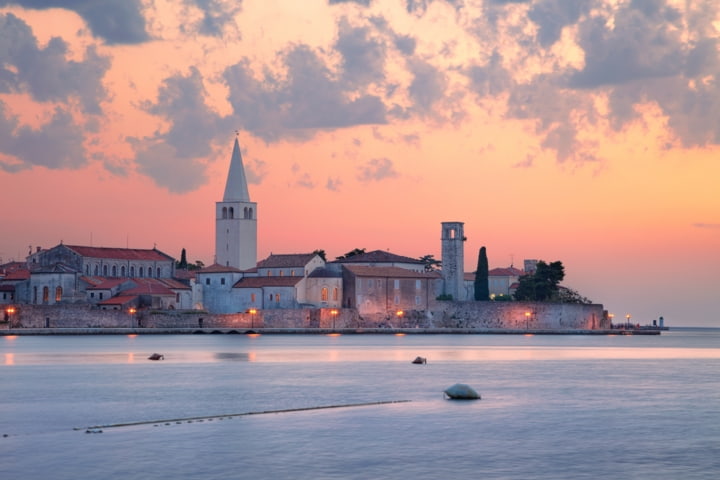 Sonnenuntergang in Poreč