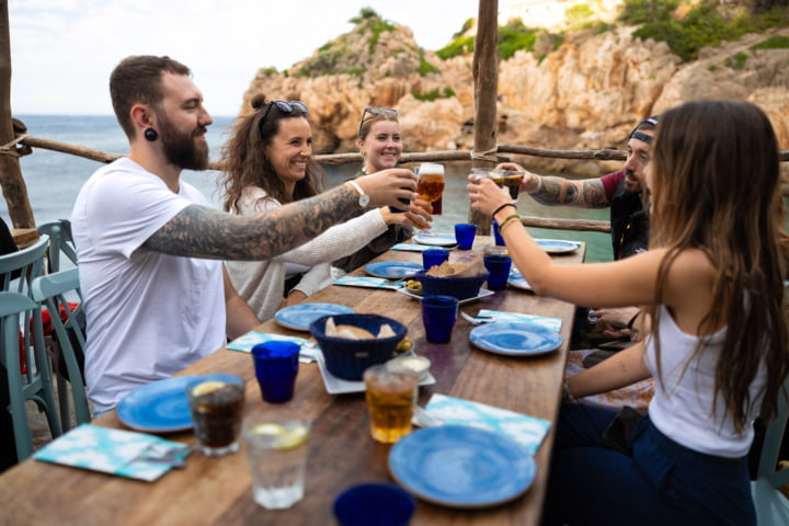 Restaurant in der Cala Deià