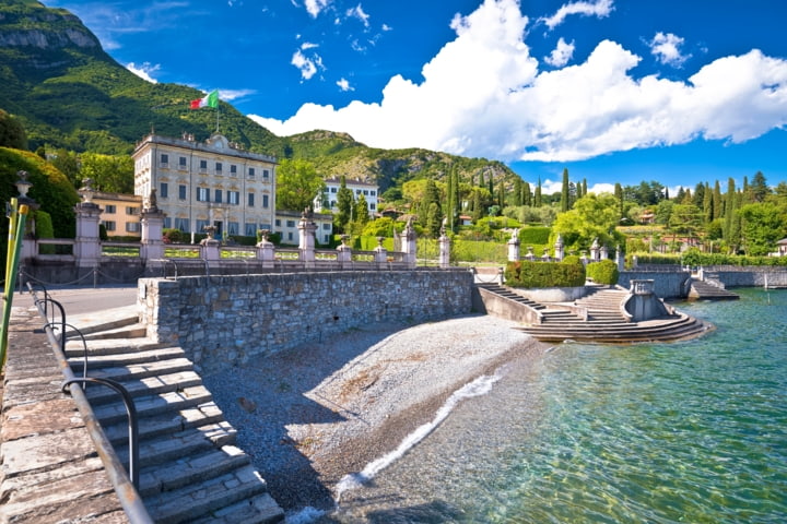 Kiesstrand in Tremezzo