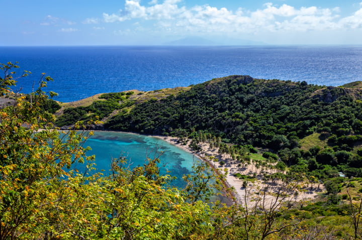 Blick auf den „Plage de Pompierre“