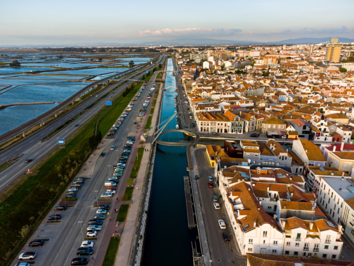 Blick auf Aveiro