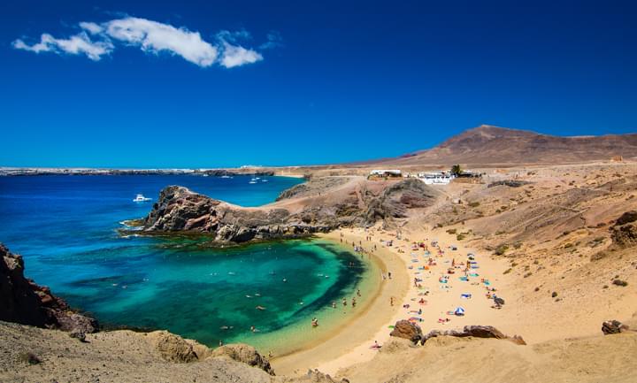 Bucht in Playa Blanca