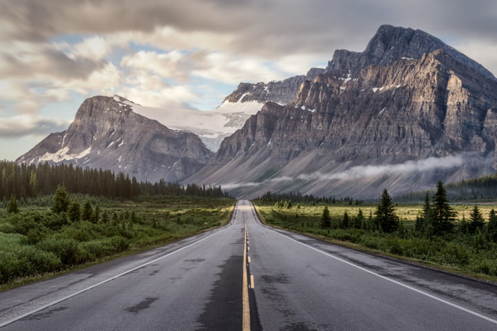 Der berühmte  Icefield Parkway