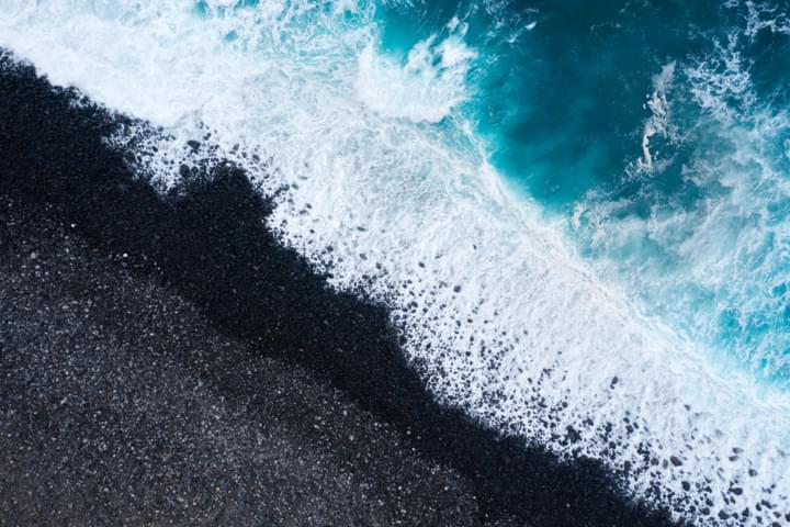 Schwarzer Strand in Teneriffa