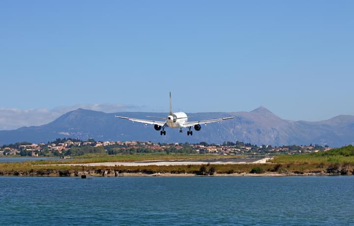 Landeanflug auf Korfu