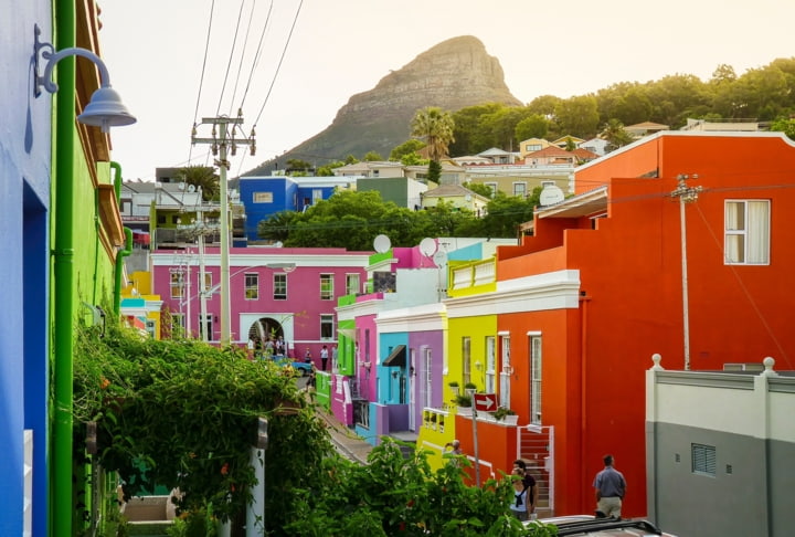 Das Bo-Kaap Viertel in Kapstadt