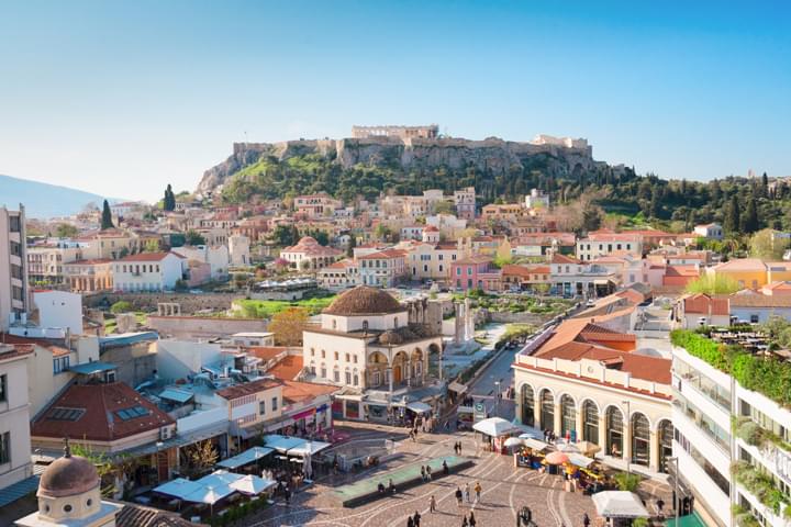 Blick auf die Akropolis