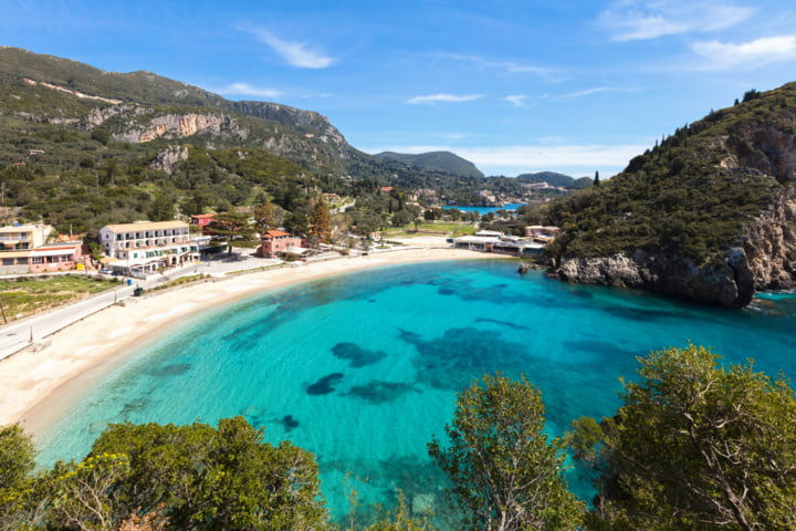 Strand von Agios Gordios