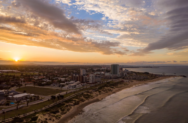 Sonnenaufgang über Port Elizabeth