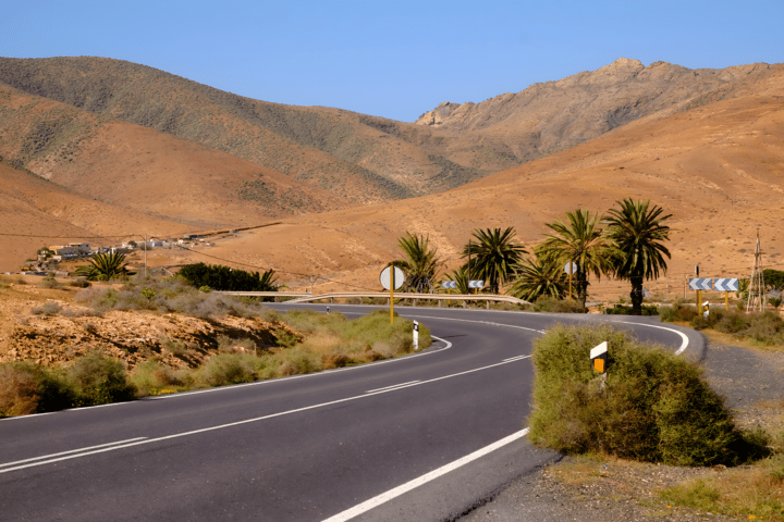 Blick auf eine Straße bei Betancuria