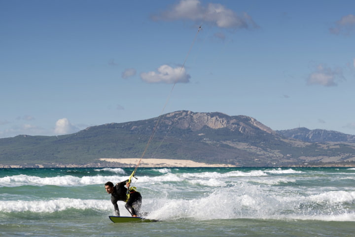 Kitesurfer in Los Lances